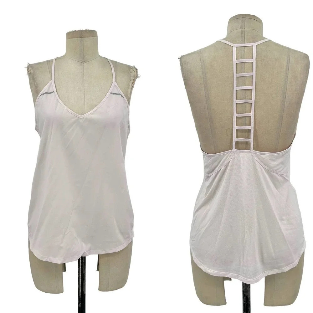 Lululemon Breezy Singlet Tank Top in Pale Pink Size‎ 6